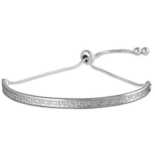 LeCalla Sterling Silver Jewelry Sliding Bolo Bracelet for Teen Women