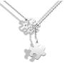 Eigso Autism Awareness Necklace Diversity Puzzle Pieces Pendant Jewelry Autism Awareness Stainless Steel Necklace Inspirational Gift for Autistic People
