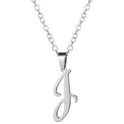 PROSTEEL Stainless Steel Initial Name Necklace, A to Z Initial Letter Personalized Necklaces for Men Women, Gold/Silver/Black Tone, 20inch-22inch Adjustable, Come Gift Box
