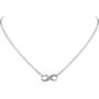 FANCIME Sterling Silver Infinity Knot Heart Two-Tone Stunning Cubic Zirconia CZ Pendant Necklace Earrings Dainty Fine Jewelry Set Gifts for Mom Women Teen Girls,16+2 Extender