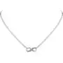 FANCIME Sterling Silver Infinity Knot Heart Two-Tone Stunning Cubic Zirconia CZ Pendant Necklace Earrings Dainty Fine Jewelry Set Gifts for Mom Women Teen Girls,16+2 Extender