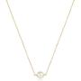 Dainty Pearl Choker Necklace, Handmade Layered Chain Freshwater Peal Mini 14k Gold Fill Choker Necklaces