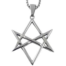 XerxesJewelry.com Unicursal Hexagram - Thelema Pentagram Stainless 316L - 1.5 inch