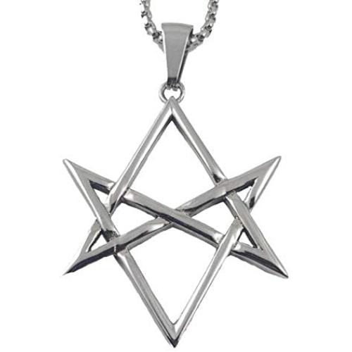 XerxesJewelry.com Unicursal Hexagram - Thelema Pentagram Stainless 316L - 1.5 inch