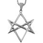 XerxesJewelry.com Unicursal Hexagram - Thelema Pentagram Stainless 316L - 1.5 inch