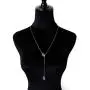 Long Necklace Sterling Silver Larait Bar Y Lariat Long Chain Drop Adjustable Necklace Gift for Her, 30''
