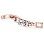 GULICX Rose Gold Plated Clear CZ Stone Cubic Zirconia Women Tennis Bracelet