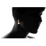 Barzel 18K Gold Plated Pearl Dangling Drop Earrings