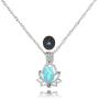 Luminous Lotus Pendant Necklace, Hollow Flower Lockets Necklace