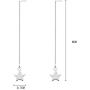 Sterling Silver Threader Tassel Earrings Star Drop Dangle Long Charm Earrings A Pair