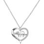 Sloth Necklace Heart Cute Animal Slider Sloths Stuffed Jewelry Engraved Keep me in your heart Gift for Animal Lovers Girls Women