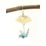 CutieJewelry Crane Origami Bird Fan Dangle Cute Pretty Earrings CutieJewelry Crane Origami Bird Fan Dangle Cute Pretty Earrings