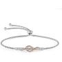 Adjustable Bracelets for Women White Gold Plated Jewelry Bracelets for Teen Girls with Gift Box