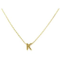 Me Plus Petite Initial Letter Alphabet Pendant Charm Gold Dipped Necklace Gold Silver Rosegold (23 Letters)