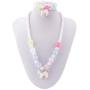 SkyWiseWin Chunky Jewelry Necklace and Bracelet Set for Girls Little Kids