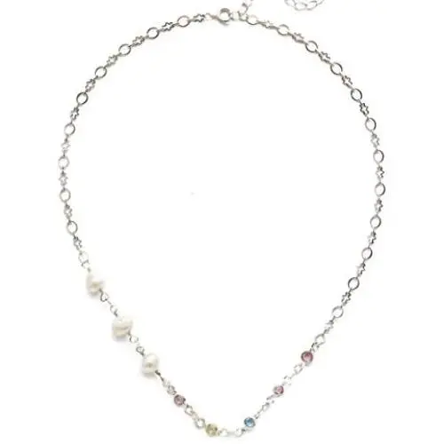 Sorrelli Luminous Classic Necklace, Rhodium Finish, Seersucker, one Size (NEK027RHSSU) Sorrelli Luminous Classic Necklace, Rhodium Finish, Seersucker, one Size (NEK027RHSSU)