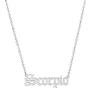 Crazy Feng Zodiac Sign Necklaces for Women Constellation Necklace Astrology Jewelry Old English Necklace 18k Gold Plated Friendship Necklace Jewelry Gift 14.2+2.75''