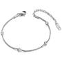 AAABBB Bohemia Style Titanium Stainless Steel Beads Chain Charm Bracelets for Women Girls Trendy Rose Gold Beach Jewelry