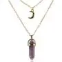 Healing Crystal Stone Moon Choker Necklace Witch Jewelry for Women Healing Crystal Stone Moon Choker Necklace Witch Jewelry for Women