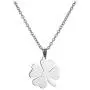 Stainless Steel Four-Leaf Clover Pendant Necklace Plant Leaf Lucky Necklace for Women Girls Stainless Steel Four-Leaf Clover Pendant Necklace Plant Leaf Lucky Necklace for Women Girls