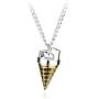 Davitu Anime Gurren Lagann Core Drill Tengentoba Gulenlagan KINON Tengen Toppa Pendants Necklace Jewelry Gift for Children Men Cosplay - (Metal Color: Sliver)