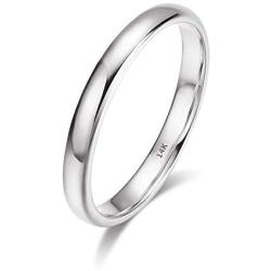 Oiney 2mm Tungsten Wedding Band Ring for Men Women Yellow Gold/Rose Gold/White Gold High Polish Comfort Fit 5-10