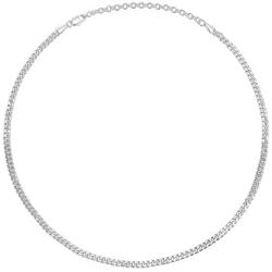 PAVOI 14K Gold Plated Curb Paperclip Box Sphere Bead Snake and Figaro Chain Adjustable Necklace