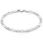 Miabella Solid 925 Sterling Silver Italian 5mm Diamond-Cut Figaro Chain Bracelet for Women Men, 6.5”, 7”, 7.5”, 8'', 9'' Miabella Solid 925 Sterling Silver Italian 5mm Diamond-Cut Figaro Chain Bracelet for Women Men, 6.5”, 7”, 7.5”, 8'', 9''