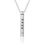 Muyuer Cremation Cylinder Memorial Keepsake Jewelry Stainless Steel urn Pendant Necklace for Ashes