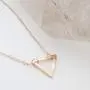 HONEYCAT Outline Triangle Necklace in Gold, Rose Gold or Silver | Minimalist, Delicate Jewelry HONEYCAT Outline Triangle Necklace in Gold, Rose Gold or Silver | Minimalist, Delicate Jewelry