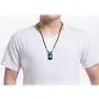 Punk 12 Constellations Square Tag Pendant Necklace for Men Leather Chain Necklace Jewelry Birthday Gifts Punk 12 Constellations Square Tag Pendant Necklace for Men Leather Chain Necklace Jewelry Birthday Gifts