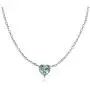 Ice Gems Sterling Silver Small Dainty Heart Genuine, Simulated Gemstone or Cubic Zirconia Choker Necklace Ice Gems Sterling Silver Small Dainty Heart Genuine, Simulated Gemstone or Cubic Zirconia Choker Necklace