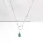 Jovono Boho Turquoise Pendant Necklaces Fashion Y-Necklace Chain Jewelry for Women and Girls (Silver) Jovono Boho Turquoise Pendant Necklaces Fashion Y-Necklace Chain Jewelry for Women and Girls (Silver)
