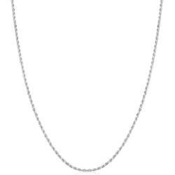 925 Italian Sterling Silver 1mm - 5.5mm Solid Rope Diamond Cut Chain, FREE Microfiber Cloth, ITProLux Link Necklace & Bracelet, Giorgio Bergamo