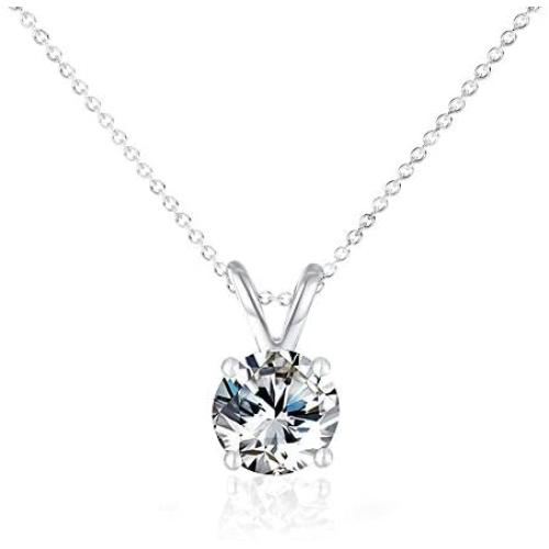 St.Claire 18K Swarovski Crystal Jewelry Necklaces Rose Gold Pendant Necklace Dainty Cubic Zirconia Necklace for Women Jewelry Necklace Happy Mothers Day Gifts Wedding Anniversary