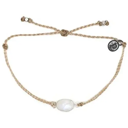 Pura Vida Silver or Gold Gemstone Bracelet - Waterproof, Artisan Handmade, Adjustable, Threaded, Fashion Jewelry for Girls/Women Pura Vida Silver or Gold Gemstone Bracelet - Waterproof, Artisan Handmade, Adjustable, Threaded, Fashion Jewelry for Girls/Women
