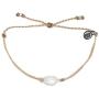 Pura Vida Silver or Gold Gemstone Bracelet - Waterproof, Artisan Handmade, Adjustable, Threaded, Fashion Jewelry for Girls/Women