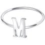 AoedeJ 925 Sterling Silver Stackable Initial Letter Rings Capital Letter Ring Charm Initial Band for Women