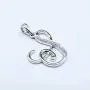 0.05 Carat (ctw) Round Diamond Fancy Letter Alphabets Initial Pendant, Sterling Silver 0.05 Carat (ctw) Round Diamond Fancy Letter Alphabets Initial Pendant, Sterling Silver