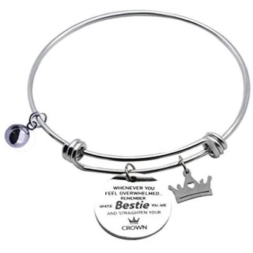 Jewelady Cuff Bangle Bracelet You are Braver Than You Believe Stainless Steel Inspirational Bracelet