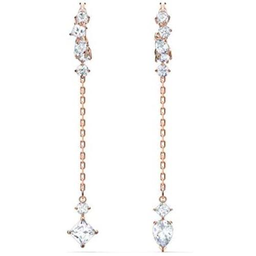 SWAROVSKI Womens Attract Jewelry Collection, Rhodium Finish, Clear Crystals