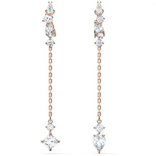 SWAROVSKI Womens Attract Jewelry Collection, Rhodium Finish, Clear Crystals SWAROVSKI Womens Attract Jewelry Collection, Rhodium Finish, Clear Crystals