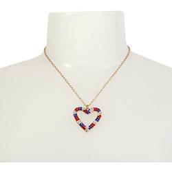 Betsey Johnson Heart Pendant & Stud Earrings Set
