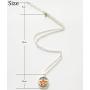 LUOR Trade Co.,Ltd Silver Tetragrammaton Necklace, Name of God Blessing Pendant, Wicca Pentagram Jewelry, Pentacle Sweater Necklace, Jacket Accessories