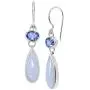 Silpada Paradise Found Natural Blue Lace Agate and Quartz Drop Earrings in Sterling Silver Silpada Paradise Found Natural Blue Lace Agate and Quartz Drop Earrings in Sterling Silver