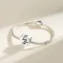 CLYQCL Charms Beads Fit Pandora charms Bracelet and Necklaces Love Heart Shape Charms With Faith, Hope, Love CLYQCL Charms Beads Fit Pandora charms Bracelet and Necklaces Love Heart Shape Charms With Faith, Hope, Love