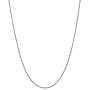 BQfife Sterling Silver Twisted Curb Link Chain Water wave chain Replacement Necklace Simple Slim for Pendant