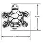 Big Apple Hoops - Easter Sunday Oxidized 925 Sterling Silver Turtle Animal Stud Earrings