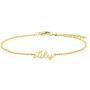 Joycuff Personalized Name Bracelet Cute 18K Gold Chain Jewelry Dainty Beautiful Gifts for Birthday Valentines Christmas Mothers Day Women Daughter Sister Teen Girls