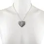 Lux Accessories Burnish Silver Vintage Steampunk Gearwork Heart Charm Necklace Lux Accessories Burnish Silver Vintage Steampunk Gearwork Heart Charm Necklace